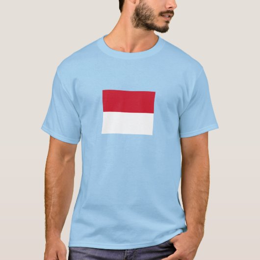 Flagge Monacos T-Shirt (Vorderseite)