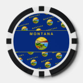 Flagge Montanas, Montanan Flagge Pokerchips (Vorderseite)