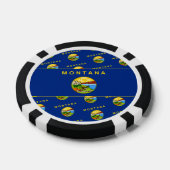 Flagge Montanas, Montanan Flagge Pokerchips (Einzeln)