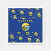 Flagge Montanas, Montanan Flagge Serviette (Vorderseite)