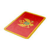 Flagge Montenegros Badematte (Schrägansicht)