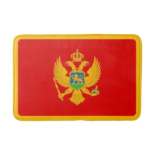 Flagge Montenegros Badematte (Vorderseite)
