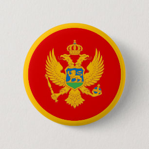 Flagge Montenegros Button