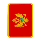 Flagge Montenegros Magnet (Vertikal)
