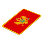 Flagge Montenegros Magnet (Linke Seite)