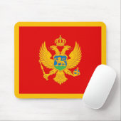Flagge Montenegros Mousepad (Mit Mouse)
