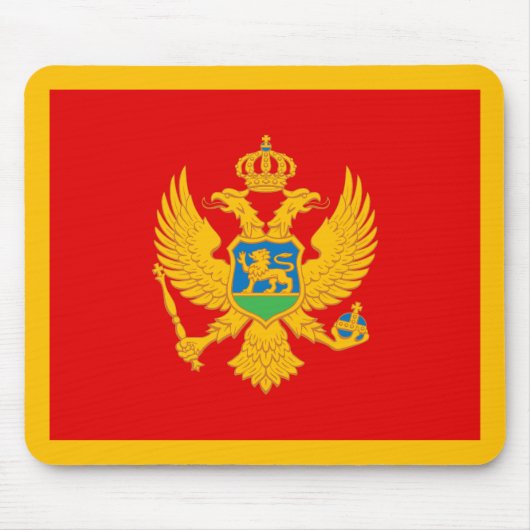 Flagge Montenegros Mousepad (Vorne)