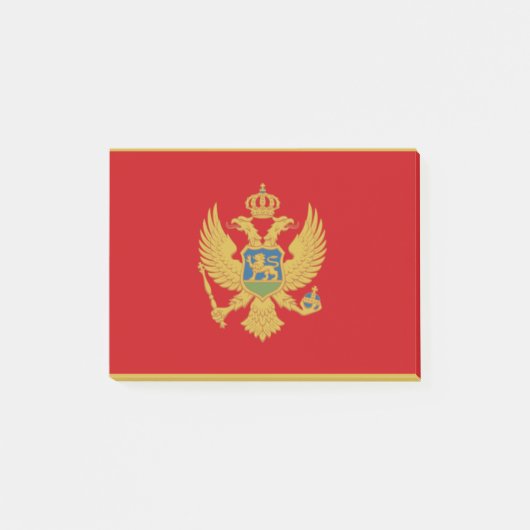 Flagge Montenegros Post-it® Notes Post-it Klebezettel (Vorderseite)