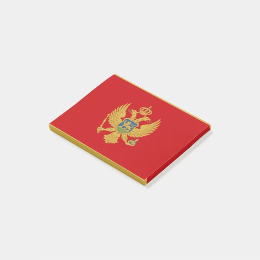 Flagge Montenegros Post-it® Notes Post-it Klebezettel (angewinkelt)