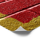 Flagge Montenegros Poster (Ecke)