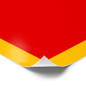 Flagge Montenegros Poster (Ecke)