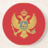 Flagge Montenegros Untersetzer (Vorne)