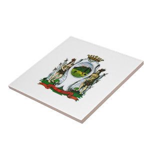 Flagge Monterrey, Nuevo León - MEXIKO Fliese