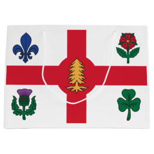 Flagge Montreals, Quebec Große Geschenktüte