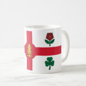 Flagge Montreals, Quebec Kaffeetasse (VorderseiteRechts)