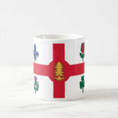 Flagge Montreals, Quebec Kaffeetasse (Mittel)