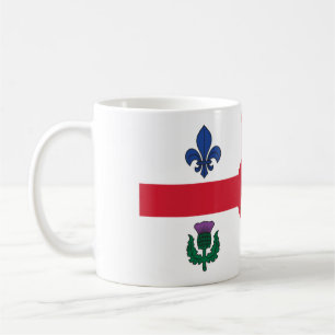 Flagge Montreals, Quebec Kaffeetasse
