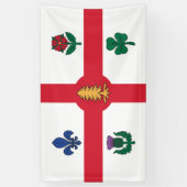 Flagge Montreals (Quebec, Kanada) Banner (Vertikal)