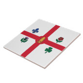 Flagge Montreals (Quebec, Kanada) Fliese (Seite)