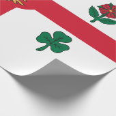 Flagge Montreals (Quebec, Kanada) Geschenkpapier (Ecke)