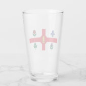 Flagge Montreals (Quebec, Kanada) Glas (Rückseite)