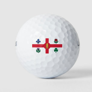 Flagge Montreals (Quebec, Kanada) Golfball