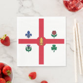 Flagge Montreals (Quebec, Kanada) Serviette (Beispiel)