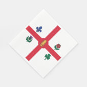 Flagge Montreals (Quebec, Kanada) Serviette (Ecke)