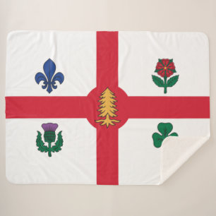 Flagge Montreals (Quebec, Kanada) Sherpadecke