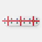 Flagge Montreals (Quebec, Kanada) Skateboard (Horizontal)