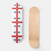 Flagge Montreals (Quebec, Kanada) Skateboard (Vorderseite)