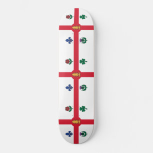Flagge Montreals (Quebec, Kanada) Skateboard