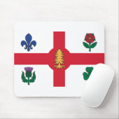 Flagge Montreals, Quebec Mousepad (Mit Mouse)