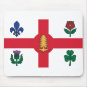 Flagge Montreals, Quebec Mousepad (Vorne)