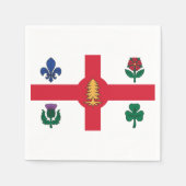 Flagge Montreals, Quebec Serviette (Vorderseite)