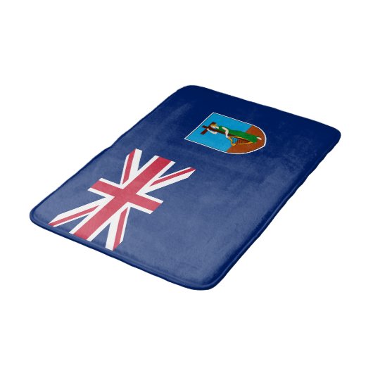 Flagge Montserrat Badematte (Schrägansicht)