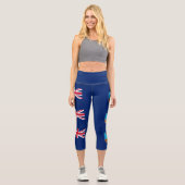 Flagge Montserrat Capri Leggings (Vorderseite)