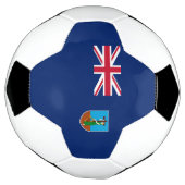 Flagge Montserrat Fußball (Gedreht)