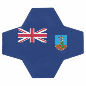 Flagge Montserrat Fußball (Flach)