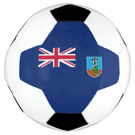 Flagge Montserrat Fußball (Vorderseite)