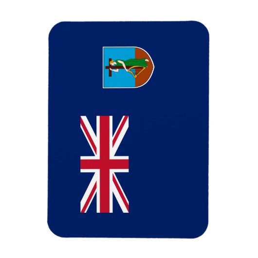 Flagge Montserrat Magnet (Vertikal)