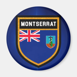 Flagge Montserrat Magnet