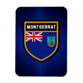 Flagge Montserrat Magnet (Vertikal)