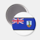 Flagge Montserrat Magnet (Vorderseite/Rückseite)