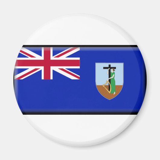 Flagge Montserrat Magnet (Vorne)