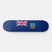 Flagge Montserrat Skateboard (Horizontal)