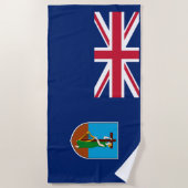 Flagge Montserrat Strandtuch (Vorderseite)