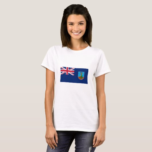 Flagge Montserrat T-Shirt (Vorne ganz)