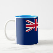 Flagge Montserrat Zweifarbige Tasse (Links)