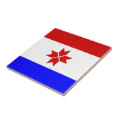 Flagge Mordowiens Fliese (Seite)